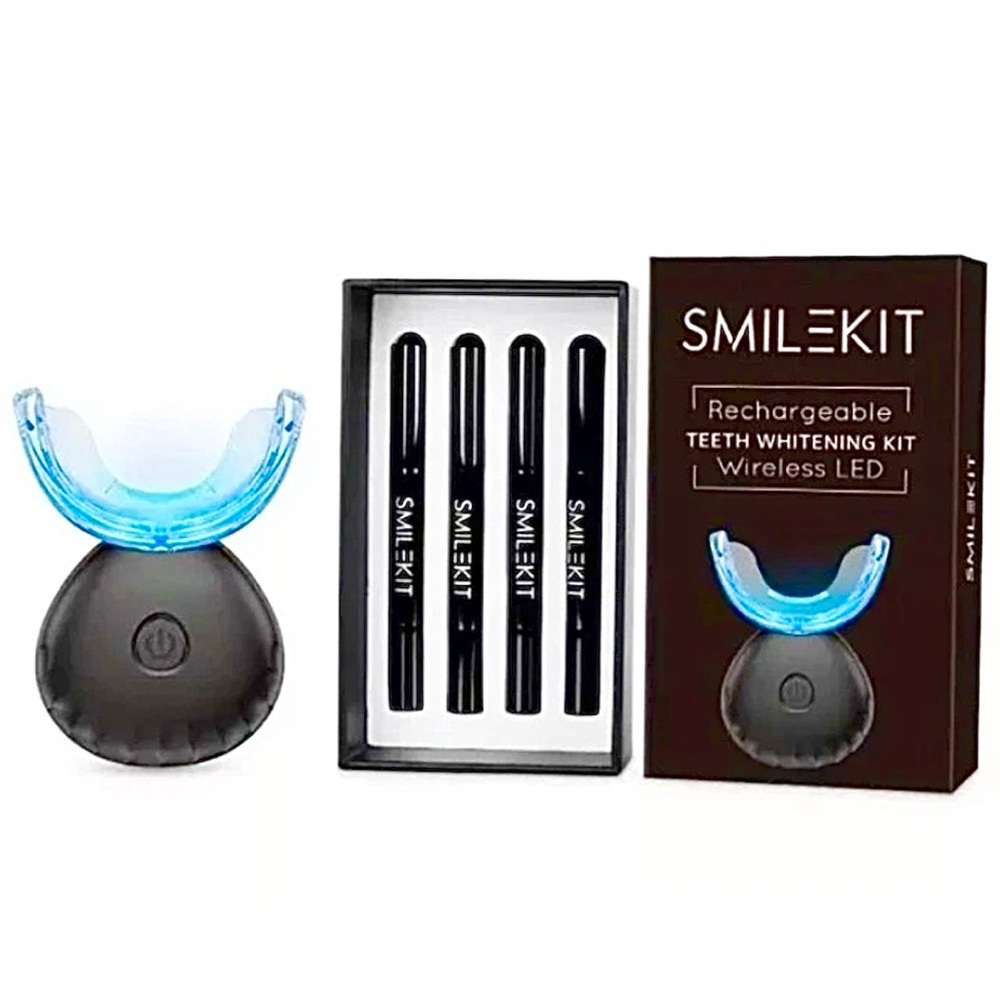 🆕- Smilekit Rechargeable Teeth Whitening Kit with Wireless LED technology. NWT